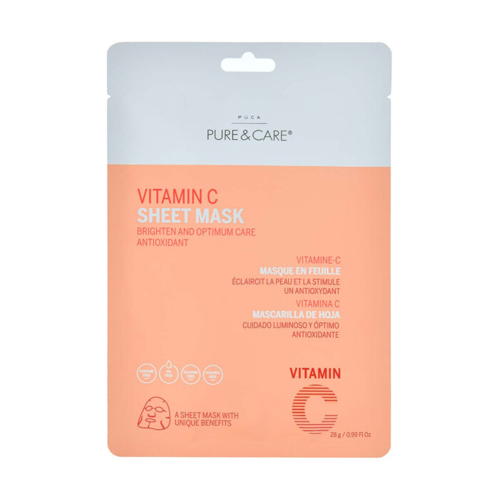 Anmeldelse: Pure & Care ’Vitamin C sheet Mask’ – effektiv lysningsmaske til mænd