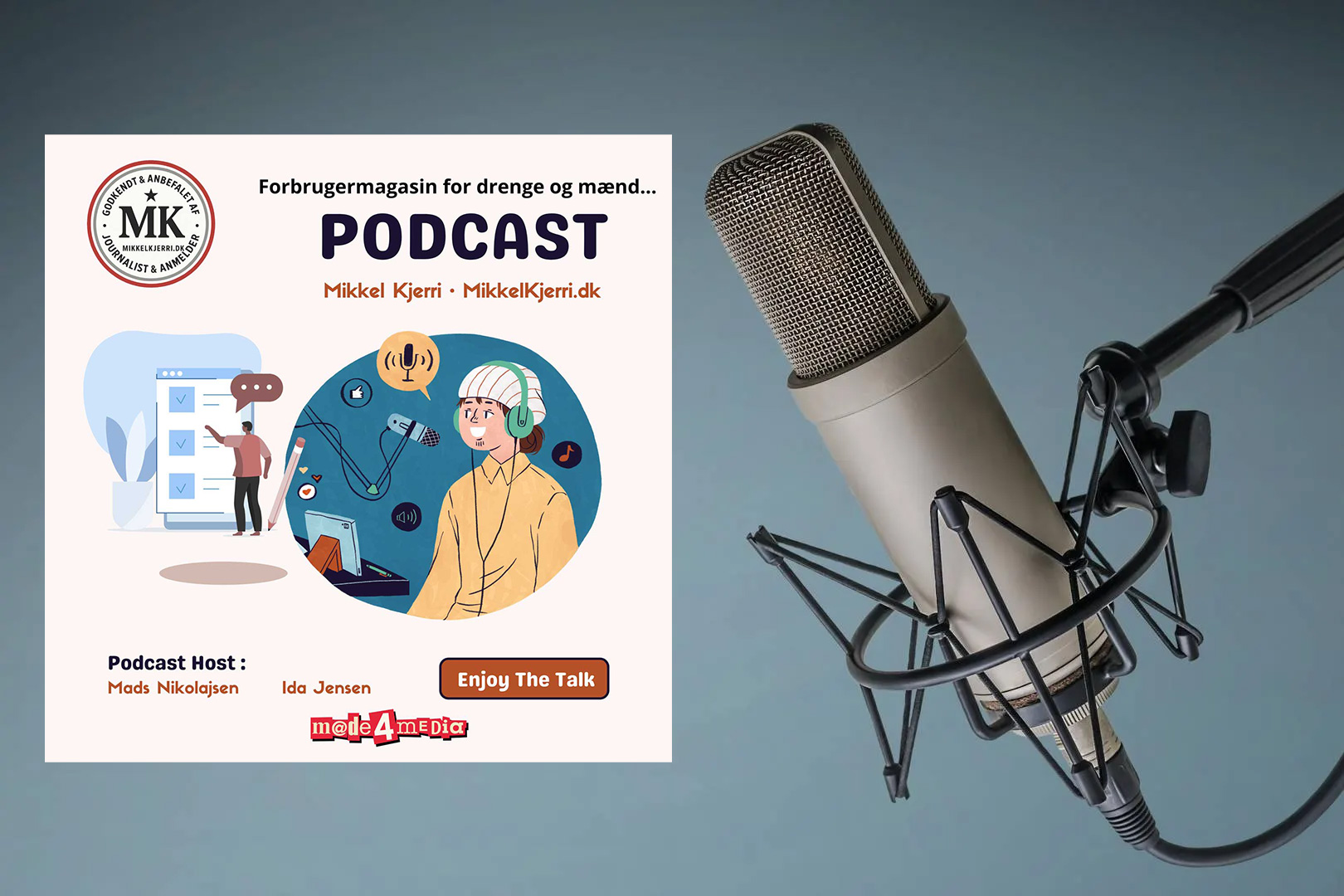 Podcast til mænd: Mikkel Kjerri lancerer lydunivers bag Danmarks nye Forbrugermagasin for mænd
