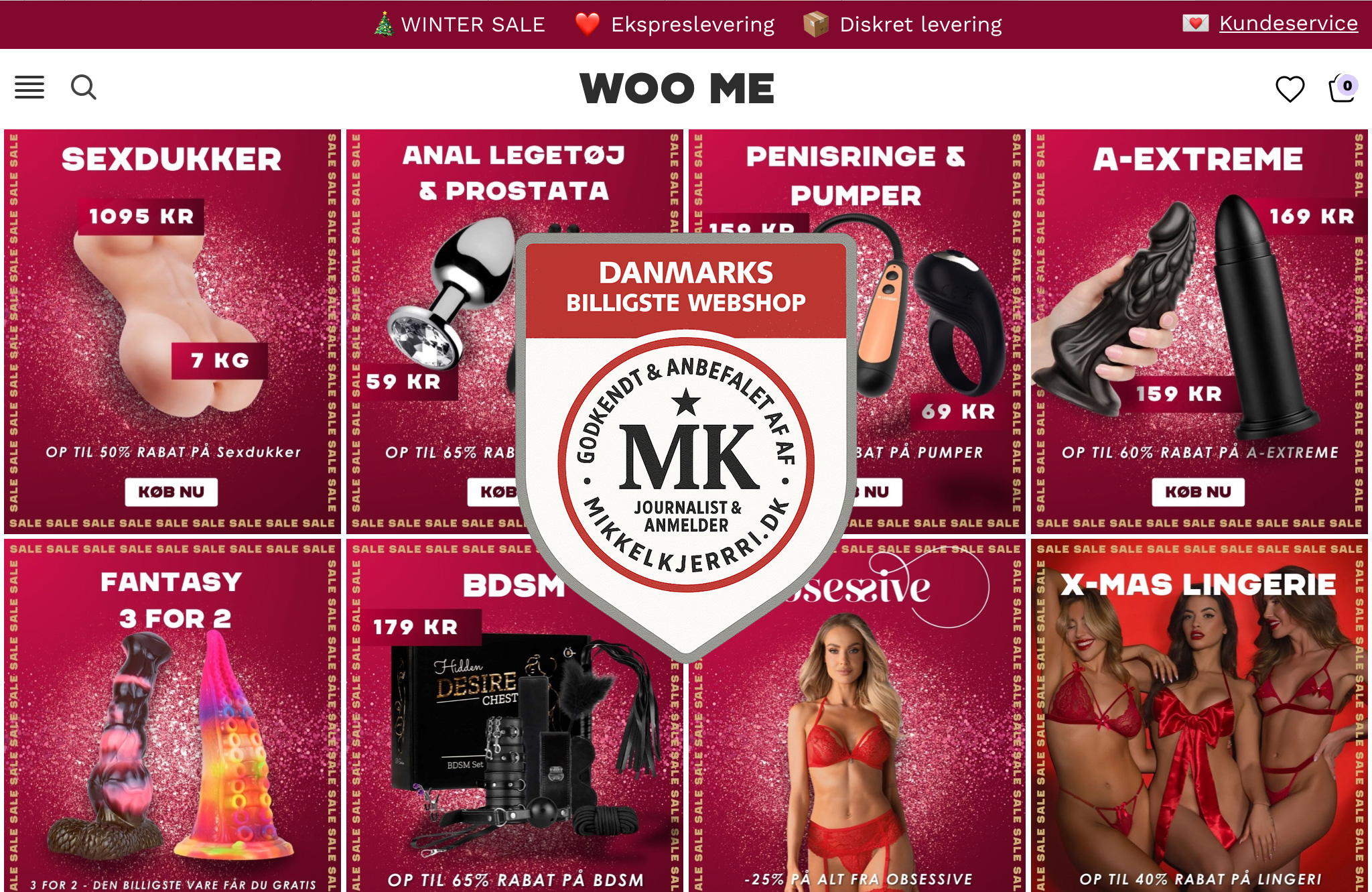 Danmarks billigste Online Sexshop