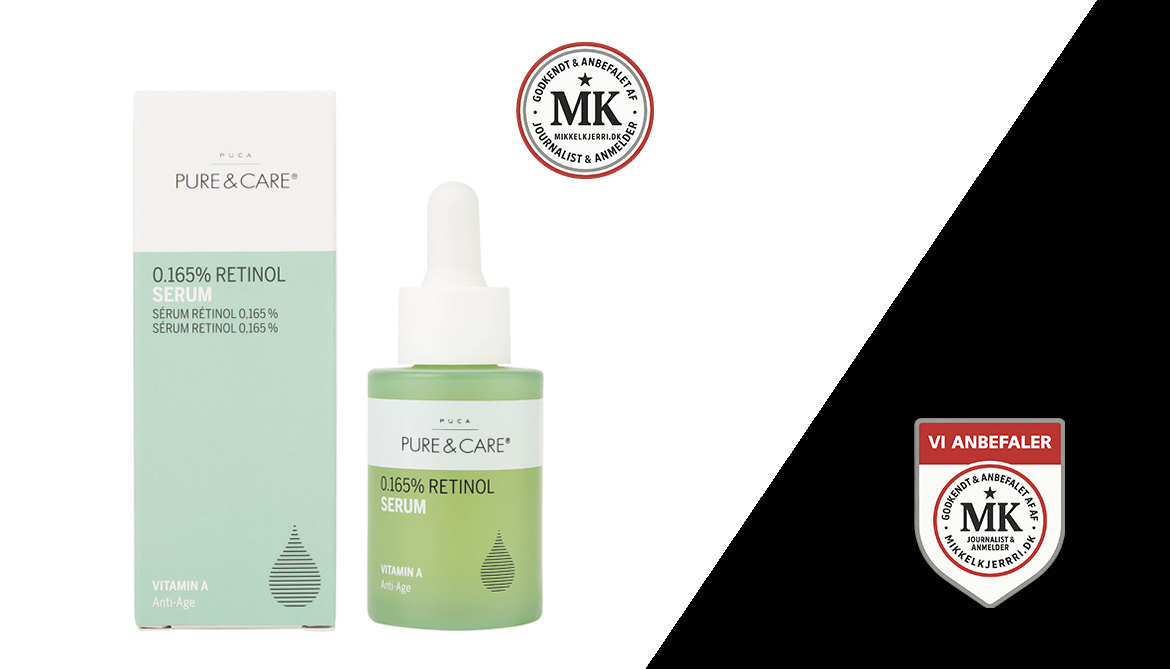Bedste Anti-Age Serum? Anmeldelse af Pure & Care 0,165% Retinol Serum (Vitamin A)