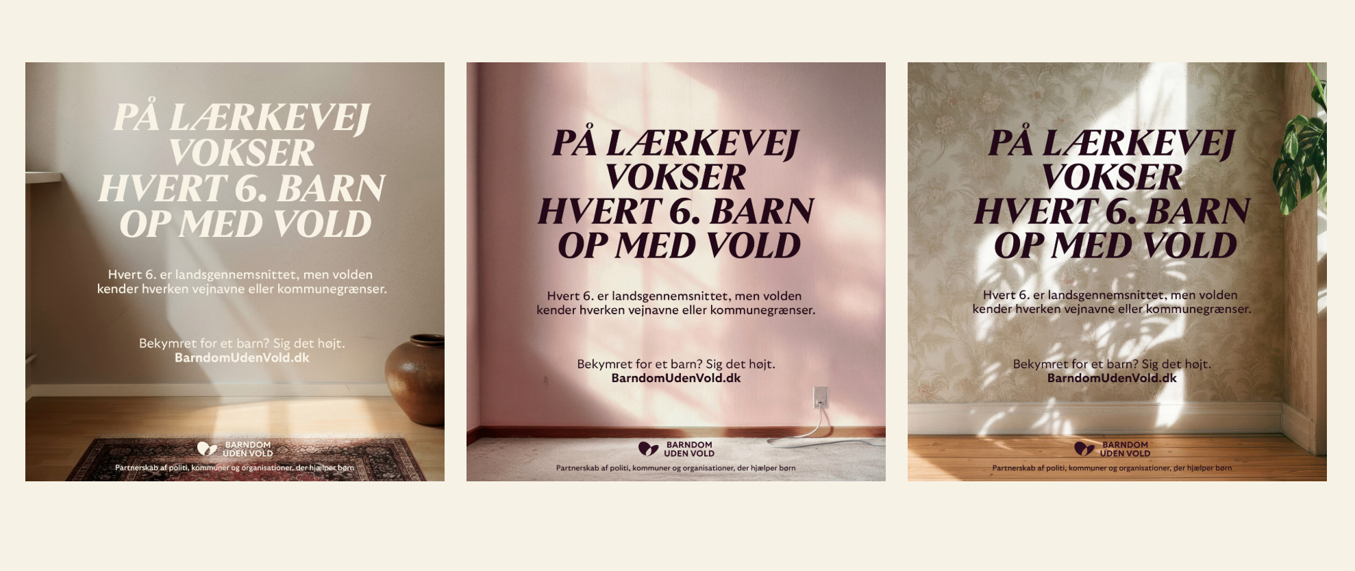 Sig det højt, hvis du er bekymret for et barn: Ny landsdækkende kampagne vil bryde tavsheden om vold i hjemmet