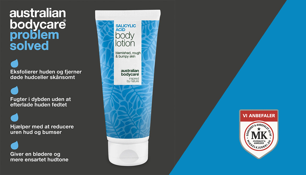 Australian Bodycare Body Lotion med salicylsyre – anmeldelse (2026)